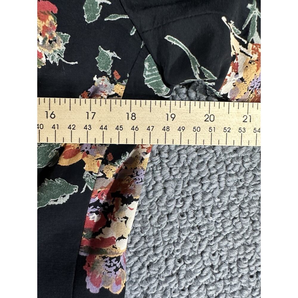 Nira Nira New York Fitted Jacket Blazer Black Floral Vintage Women’s Size 6 - Picture 5 of 7